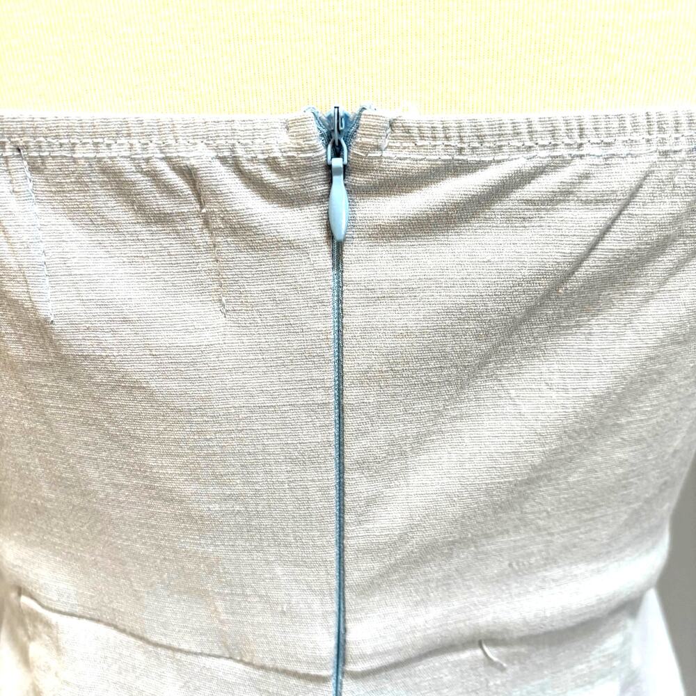 Princess Polly Cottage Hill Mini Romper Baby Blue Tiered Ruffle Wrap Skort - Picture 6 of 10